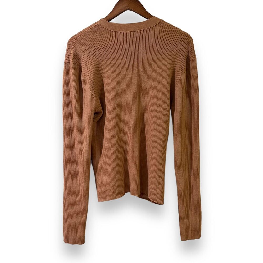 NWT Rails Beau Cardigan XL Camel Tan Silk Blend Quiet Luxury Old Money Preppy - Picture 12 of 12